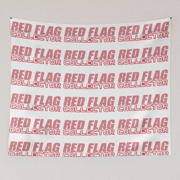 Item preview, Illustration with word red flag collector designed and sold by RizikCat.