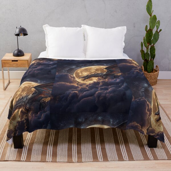 Item preview, Majestic Dragon Under the Moon designed and sold by jodotodesign.