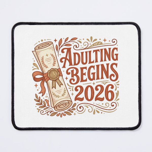 Item preview, Adulting Begins 2026 Graduation Diploma Funny Senior Gift designed and sold by Osmose-Studio ⭐⭐⭐⭐⭐.