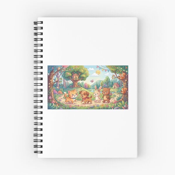 Item preview, Cute Little Animal Friends Having Fun in the Forest designed and sold by Dollacha.