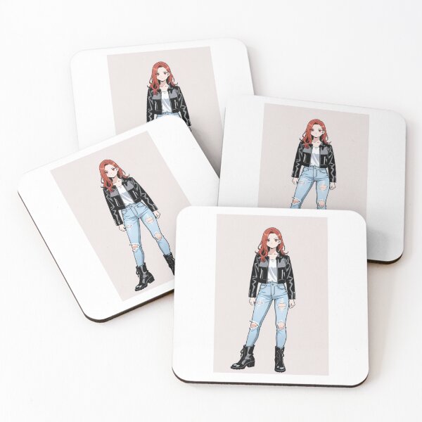 Item preview, Fashion - portrait redhead woman leather designed and sold by AnimeShin.