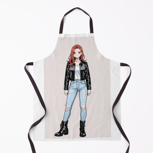 Item preview, Fashion - portrait redhead woman leather designed and sold by AnimeShin.