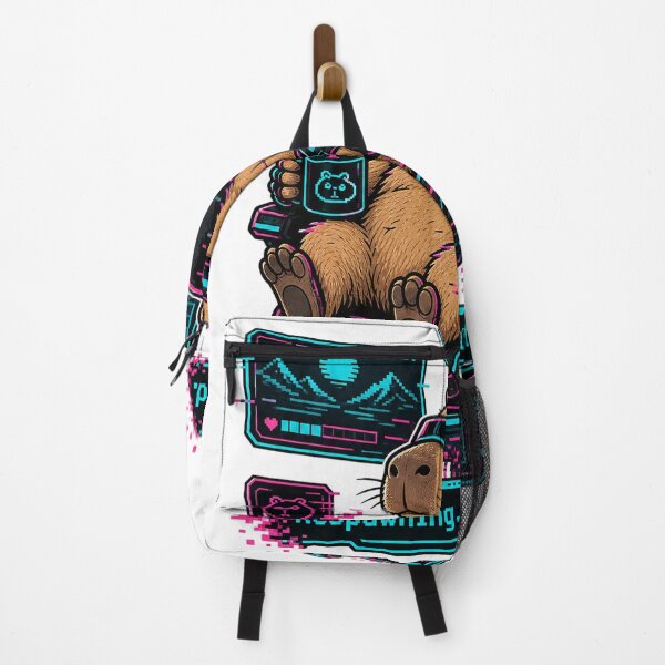 Item preview, Capybara Gamer Cyberpunk Respawn Vibes designed and sold by VisualArtsOasis.