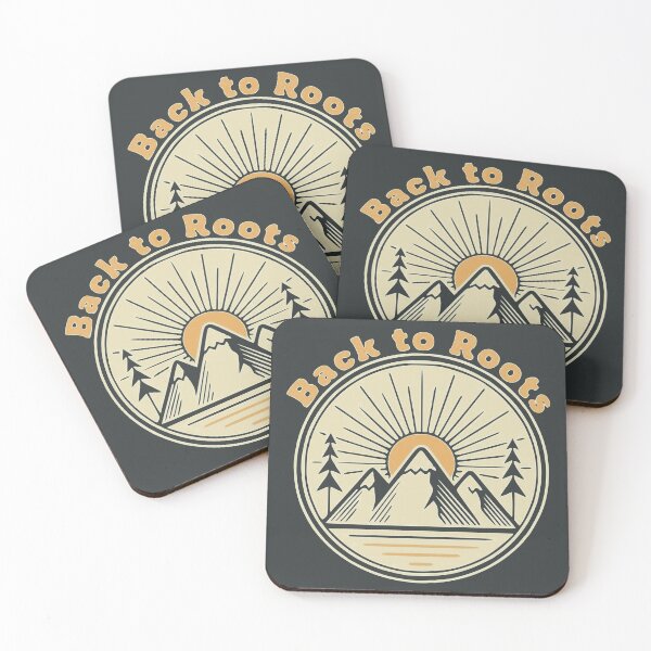Item preview, Mountain Sunset Outdoor Badge Back to Roots Retro  designed and sold by Nikola Dio.