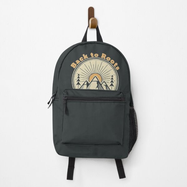 Item preview, Mountain Sunset Outdoor Badge Back to Roots Retro  designed and sold by Nikola Dio.