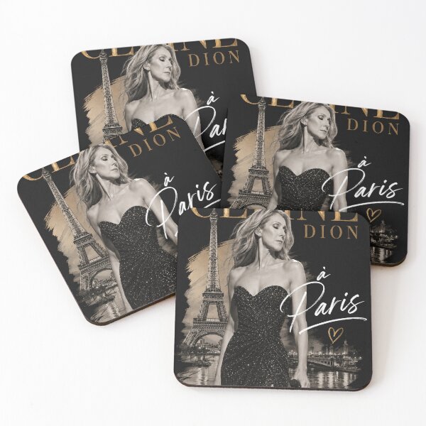 Aperçu de l'œuvre Céline Dion à Paris – Édition limitée | Premium Noir et Or créée et vendue par JcAbstractArt.