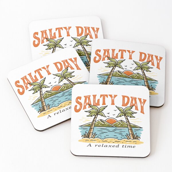 Item preview, Salty day at the beach designed and sold by Side Quest Co..