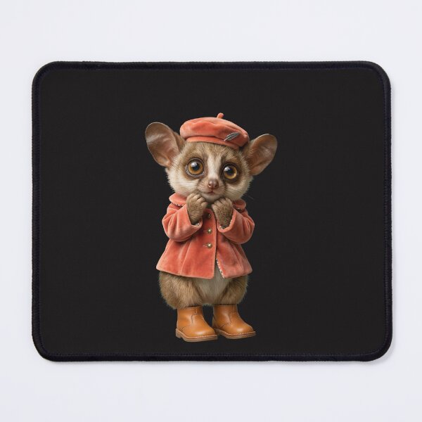 Item preview, Cute Baby Bush Baby in Autumn Coat Sticker designed and sold by Utopian-Magic.