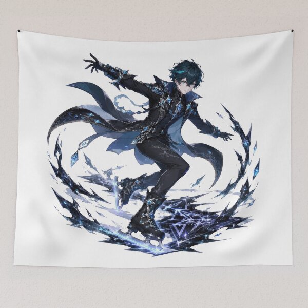 Item preview, Black Ice Skater Mage designed and sold by jgvisualarts.