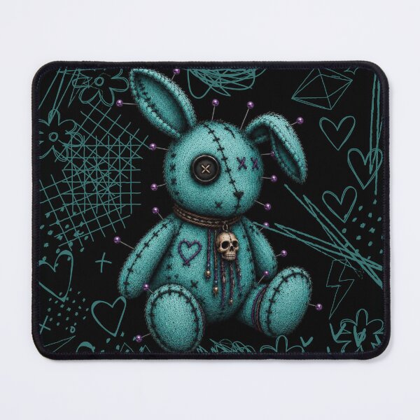 Item preview, Turqoise Voodoo Bunny - Black designed and sold by CaylaTay.