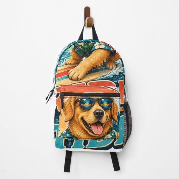 Item preview, Ride Tide Surfing Dog Sticker designed and sold by PawFusionArt.
