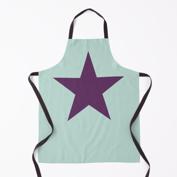 Item preview, Single AUBERGINE PURPLE STAR on a MINT GREEN Background designed and sold by RachelMacht.
