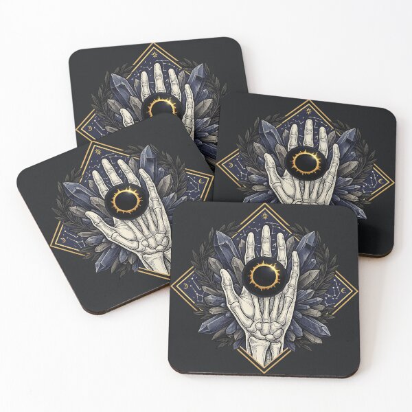 Item preview, Celestial Tarot Eclipse Hand - Medium Maximalist Cosmic Art designed and sold by krish-prints.