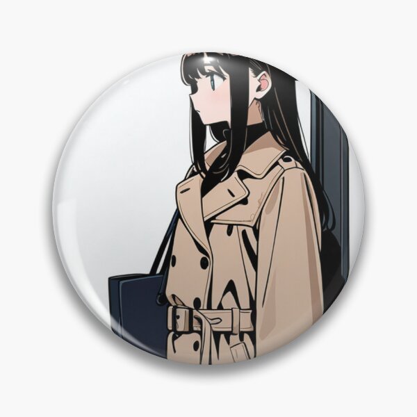 Item preview, Fashion - portrait woman beige trench designed and sold by AnimeShin.