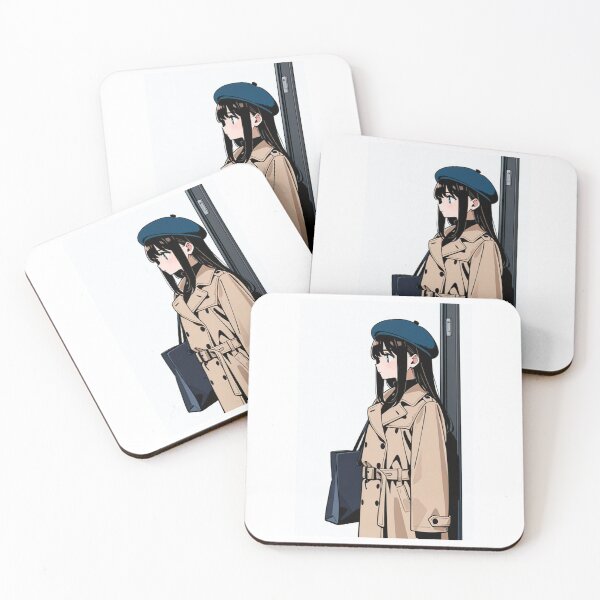 Item preview, Fashion - portrait woman beige trench designed and sold by AnimeShin.