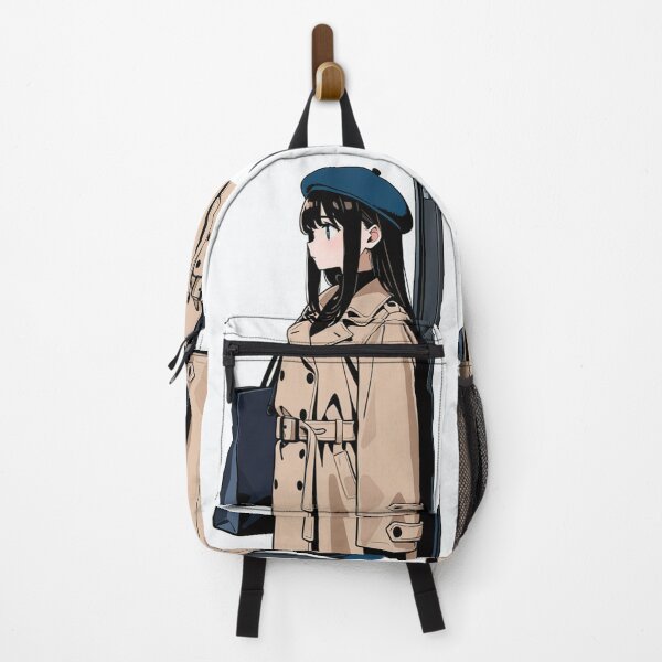 Item preview, Fashion - portrait woman beige trench designed and sold by AnimeShin.