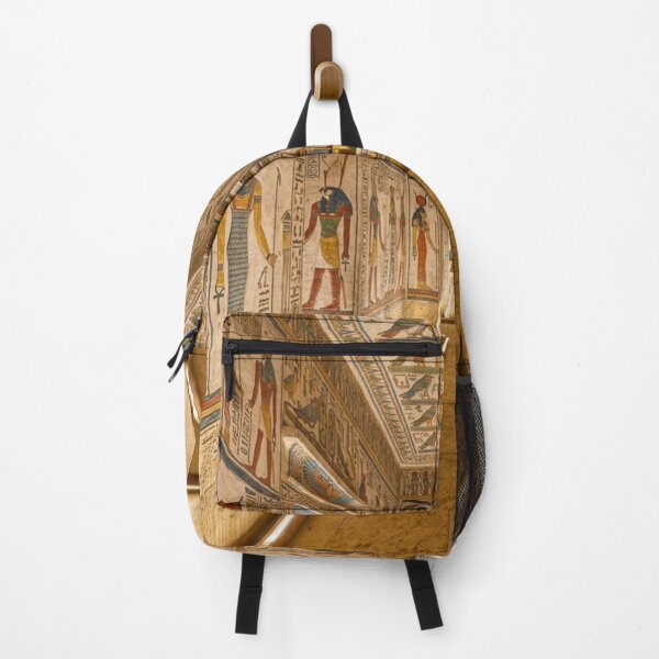 Item preview, Ancient Egyptian Temple Interior – Sacred Hieroglyphics and Pharaoh Wall Art designed and sold by Queen Cleopatra.