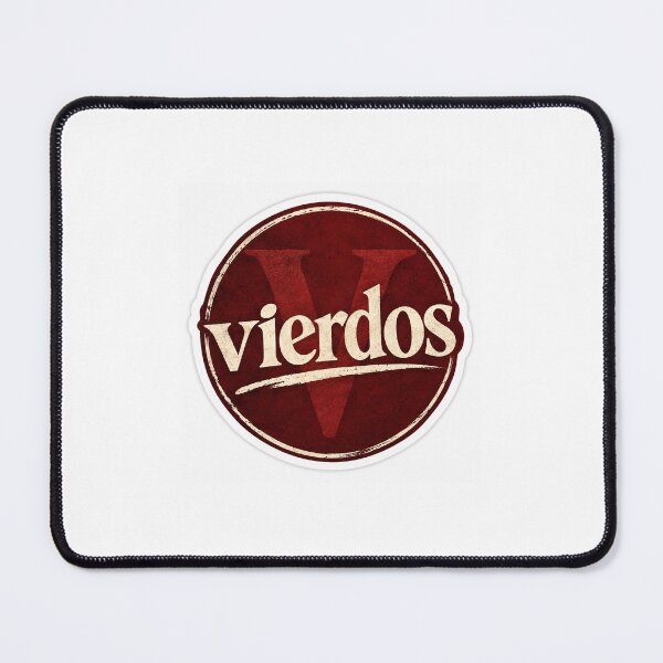 Item preview, Vierdos Vintage Logo Sticker | Retro Red Grunge Brand Aesthetic designed and sold by Vierdos.