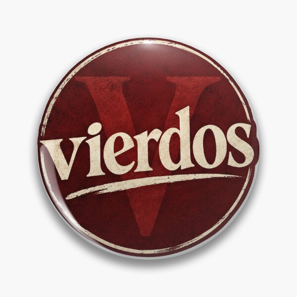 Item preview, Vierdos Vintage Logo Sticker | Retro Red Grunge Brand Aesthetic designed and sold by Vierdos.