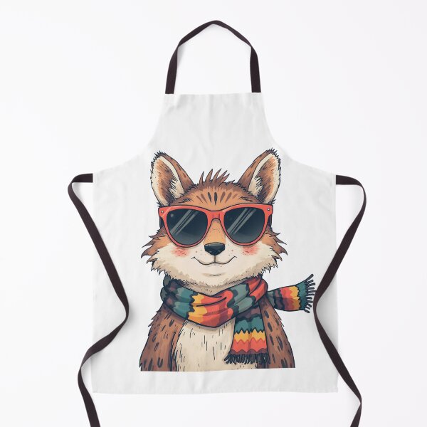Item preview, Cool Fox with Red Sunglasses and Cozy Scarf Illustration designed and sold by AustralArt.