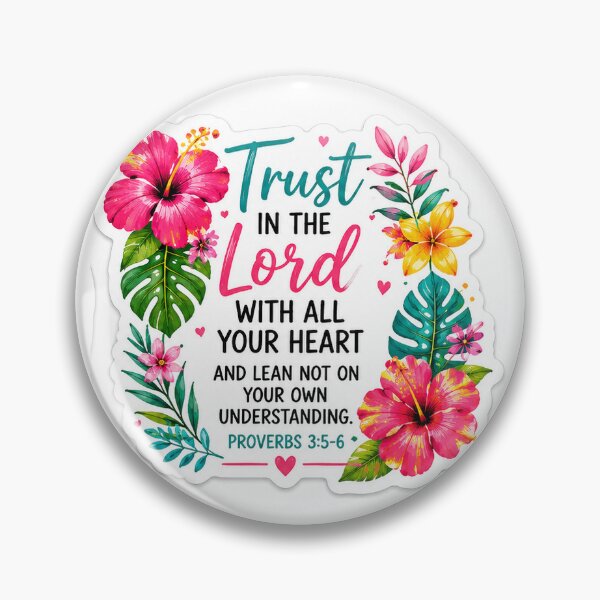 Item preview, Bible Sticker (Proverbs 3:5-6) designed and sold by SunlitGrace.