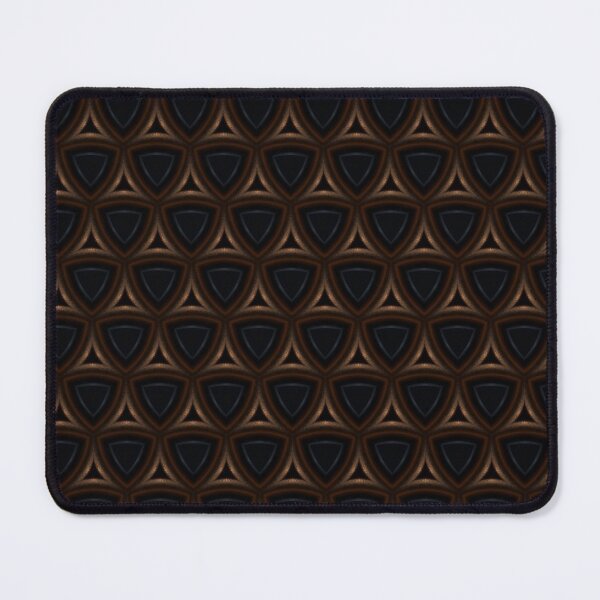 Item preview, Dark Gold Geometric Triangle Seamless Pattern designed and sold by IntelliMindDesigns.