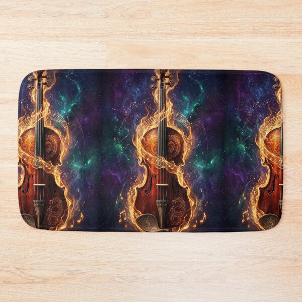 Item preview, Fiery Violin in Cosmic Space designed and sold by jodotodesign.