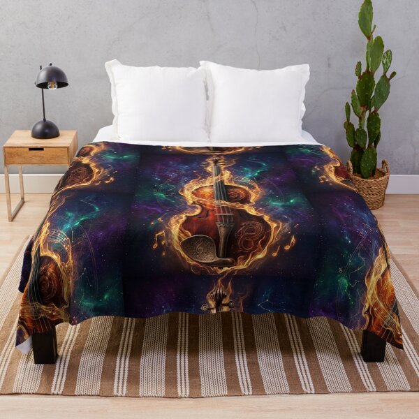Item preview, Fiery Violin in Cosmic Space designed and sold by jodotodesign.