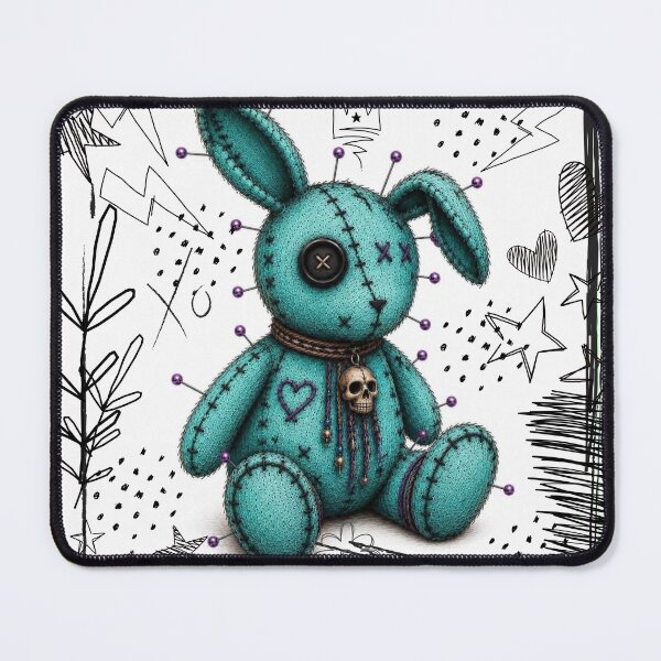 Item preview, Turqoise Voodoo Bunny - White designed and sold by CaylaTay.