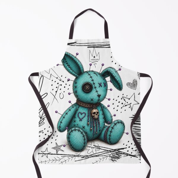 Item preview, Turqoise Voodoo Bunny - White designed and sold by CaylaTay.