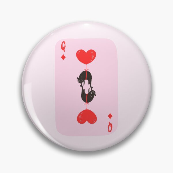 Item preview, Queen of Diamonds Floating Cat Heart Balloon Art, Trendy Retro Casino Aesthetic, Cute Animals designed and sold by SpringTeaDesigns.
