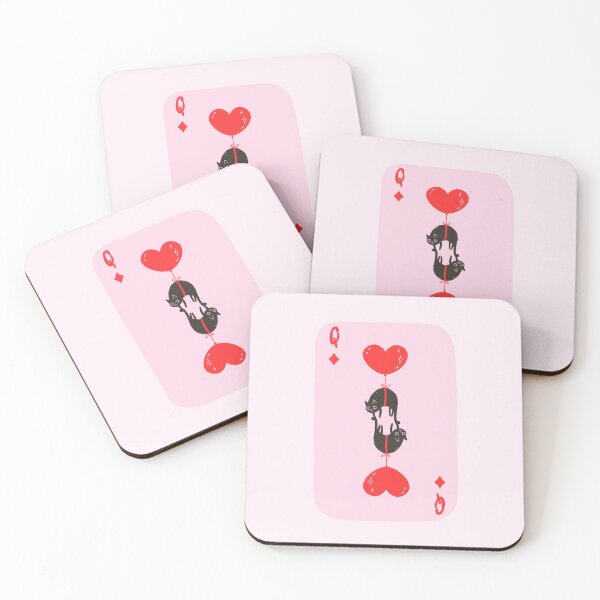 Item preview, Queen of Diamonds Floating Cat Heart Balloon Art, Trendy Retro Casino Aesthetic, Cute Animals designed and sold by SpringTeaDesigns.