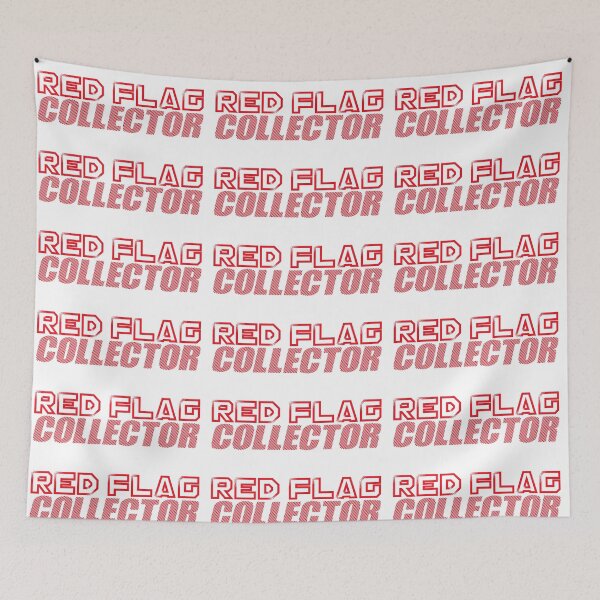 Item preview, Illustration with word red flag collector designed and sold by RizikCat.