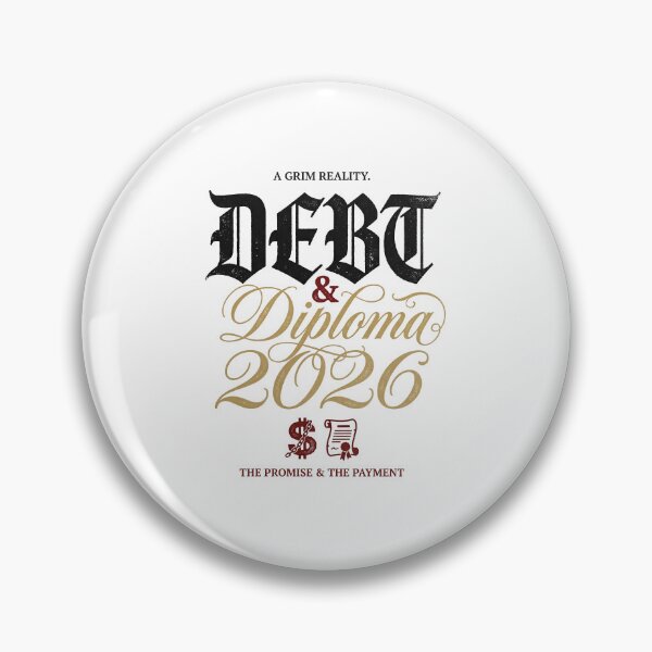 Item preview, Debt and Diploma Class of 2026 Dark Humor College Grad Tee designed and sold by Osmose-Studio ⭐⭐⭐⭐⭐.