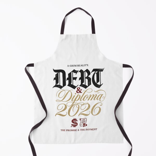 Item preview, Debt and Diploma Class of 2026 Dark Humor College Grad Tee designed and sold by Osmose-Studio ⭐⭐⭐⭐⭐.