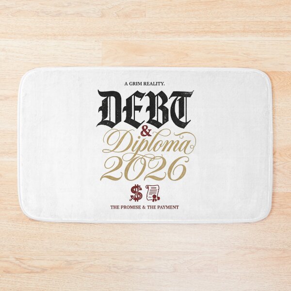Item preview, Debt and Diploma Class of 2026 Dark Humor College Grad Tee designed and sold by Osmose-Studio.