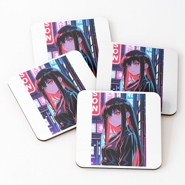 Item preview, Fashion - portrait woman black neon designed and sold by AnimeShin.