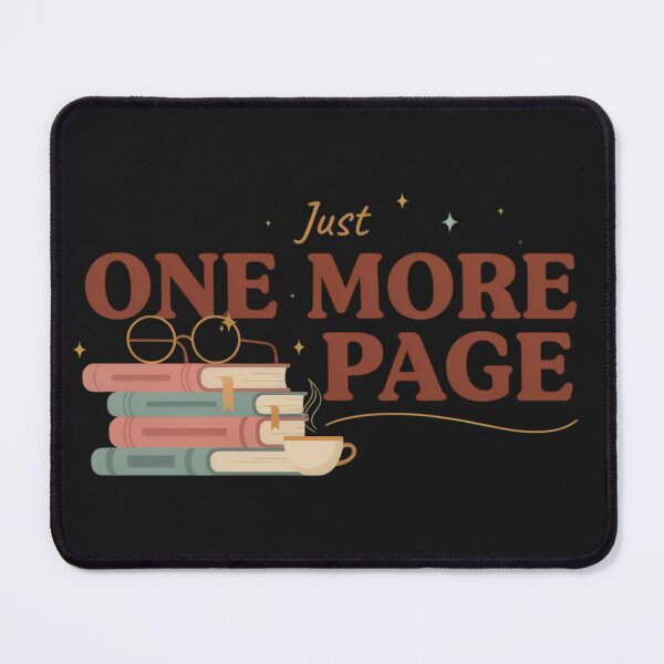 Item preview, Just One More Page Cute Book Lover Reading Design designed and sold by GiftLore Studio.