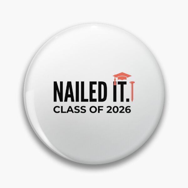 Item preview, Nailed It Class of 2026 Confident Funny Graduation Grad Tee designed and sold by Osmose-Studio ⭐⭐⭐⭐⭐.