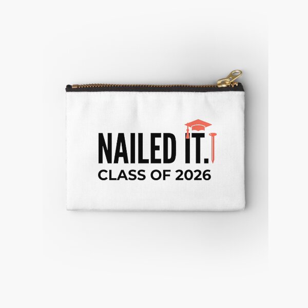 Item preview, Nailed It Class of 2026 Confident Funny Graduation Grad Tee designed and sold by Osmose-Studio ⭐⭐⭐⭐⭐.