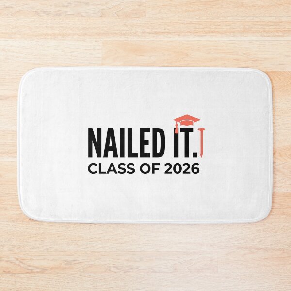 Item preview, Nailed It Class of 2026 Confident Funny Graduation Grad Tee designed and sold by Osmose-Studio ⭐⭐⭐⭐⭐.