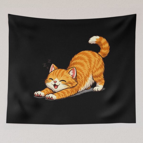 Item preview, Stretching Cat designed and sold by Wild Horizon Studio.