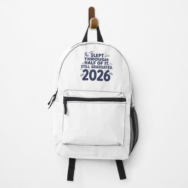 Item preview, Slept Through Half of It Still Graduated 2026 Funny Grad Tee designed and sold by Osmose-Studio.