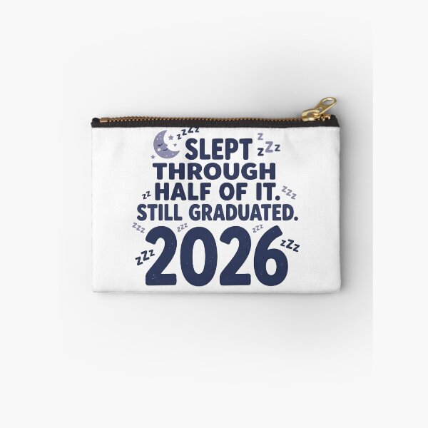 Item preview, Slept Through Half of It Still Graduated 2026 Funny Grad Tee designed and sold by Osmose-Studio ⭐⭐⭐⭐⭐.