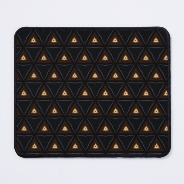 Item preview, Dark Gold Geometric Triangle Seamless Pattern designed and sold by IntelliMindDesigns.