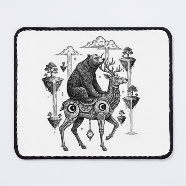 Item preview, Celestial Mechanica – Bear and Deer Fantasy designed and sold by Dogandesighn.