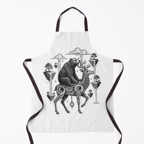 Item preview, Celestial Mechanica – Bear and Deer Fantasy designed and sold by Dogandesighn.