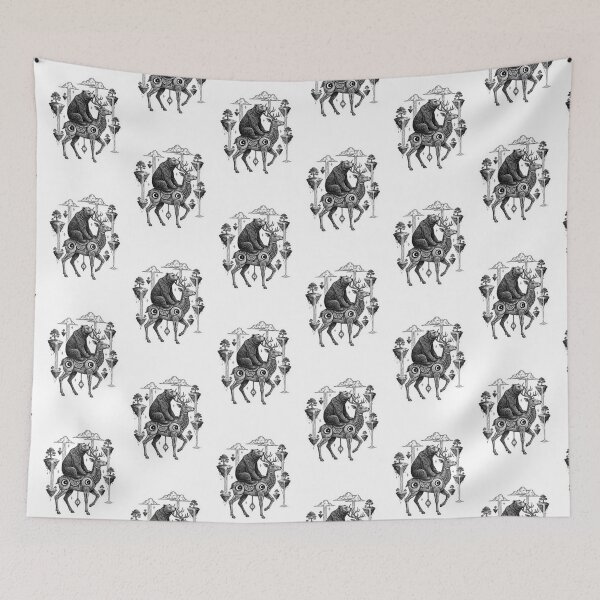 Item preview, Celestial Mechanica – Bear and Deer Fantasy designed and sold by Dogandesighn.