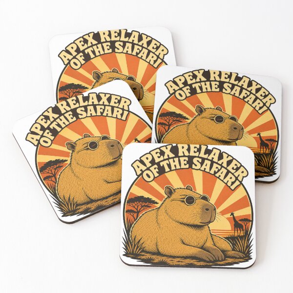 Item preview, Capybara Safari Apex Relaxer Wildlife designed and sold by VisualArtsOasis.