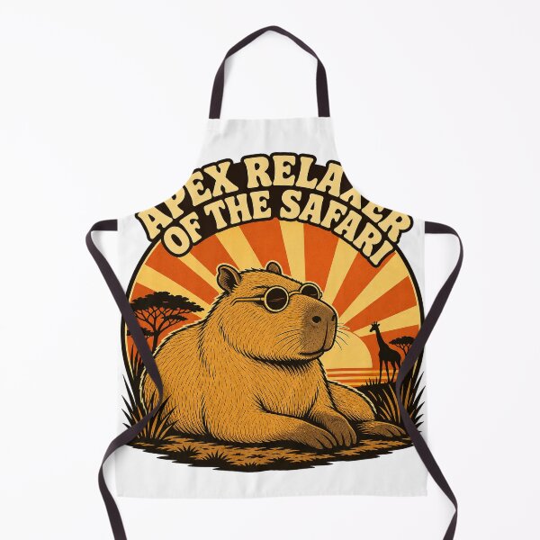 Item preview, Capybara Safari Apex Relaxer Wildlife designed and sold by VisualArtsOasis.